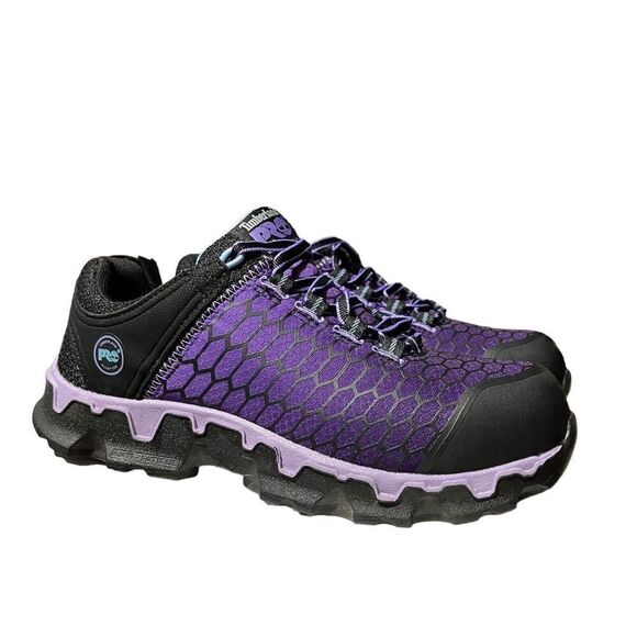 Timberland PRO Women's 8.5 Purple Powertrain Sport Alloy Toe Work Sneaker ESD - Picture 10 of 10